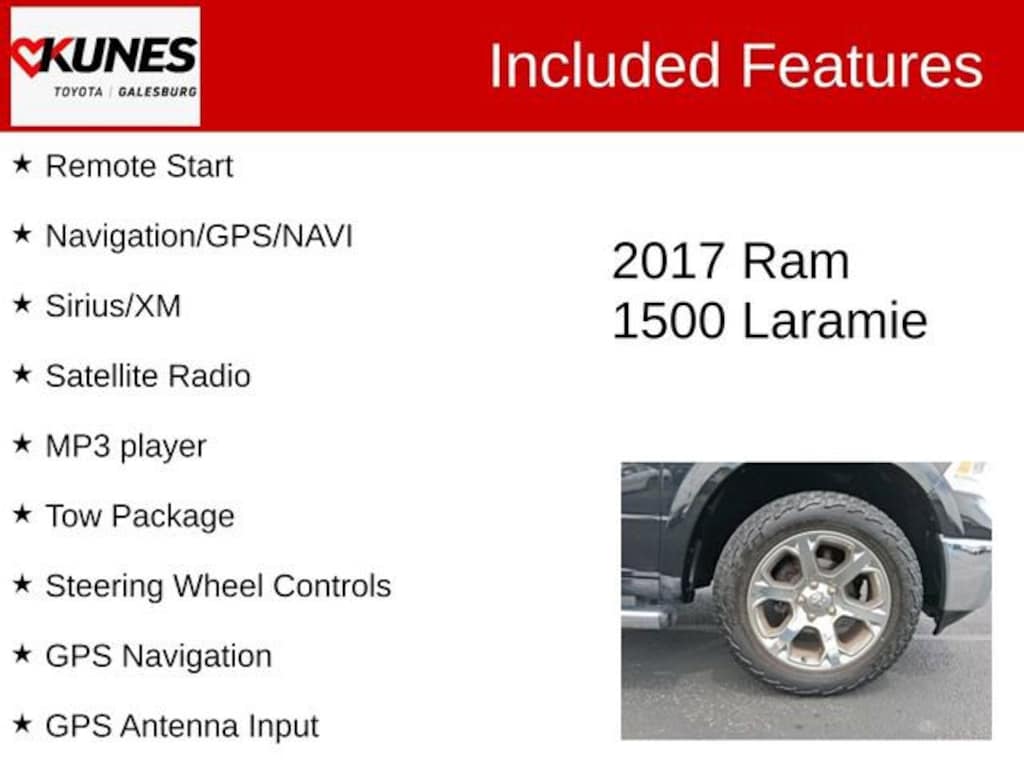 Used 2017 Ram 1500 Laramie Truck Crew Cab