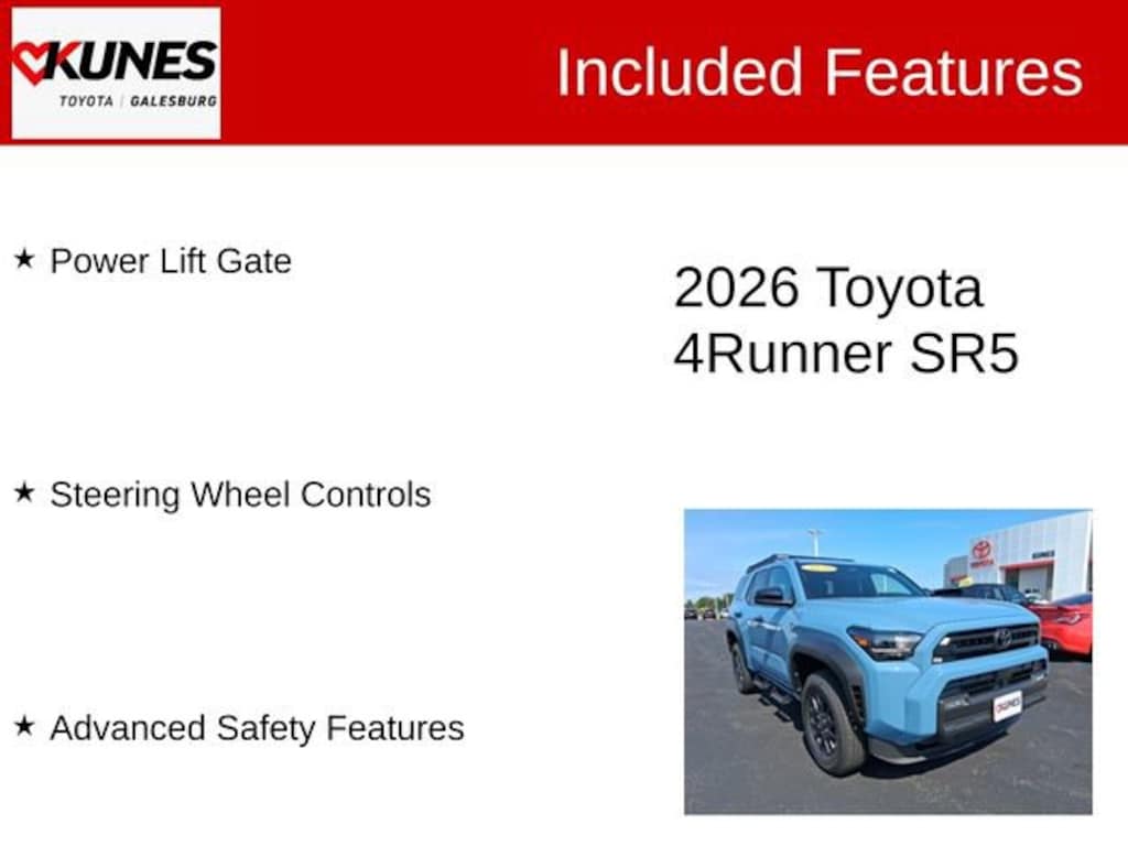 New 2026 Toyota 4Runner SR5 4WD SR5