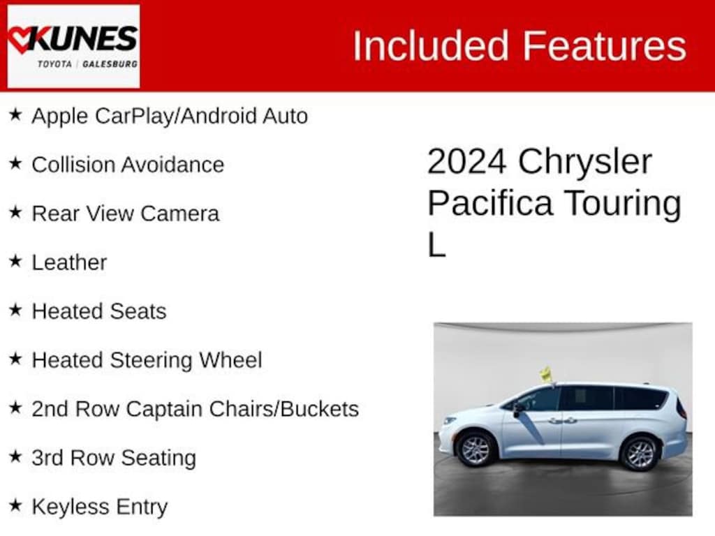 Used 2024 Chrysler Pacifica Touring L Van Passenger Van