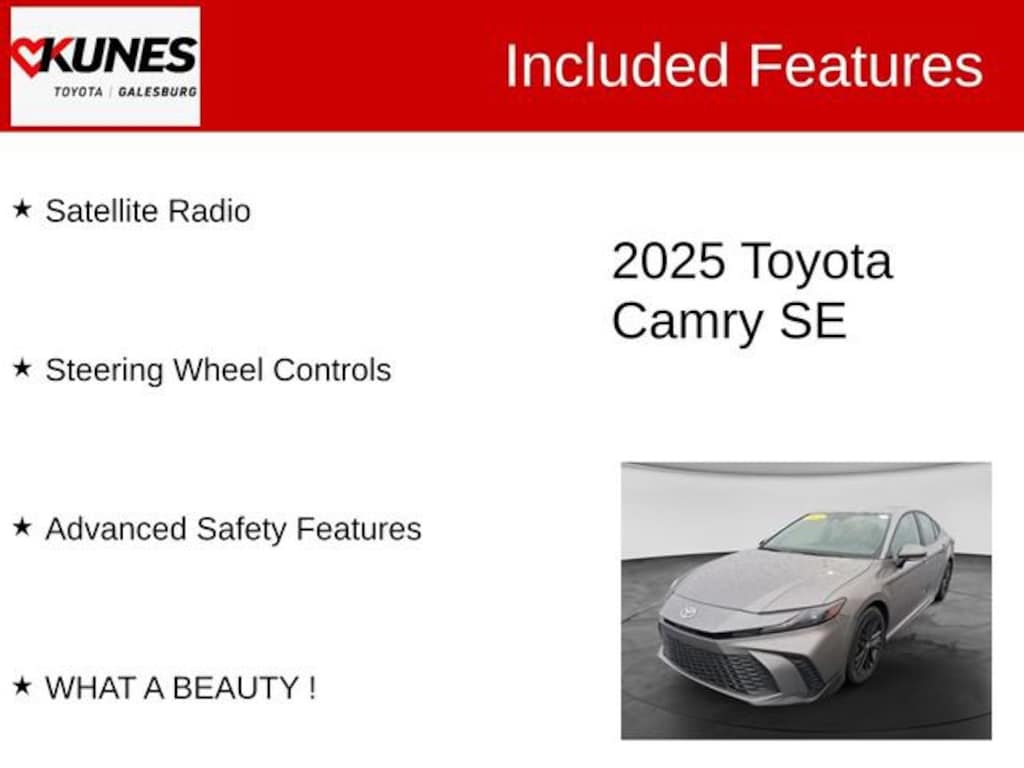 Used 2025 Toyota Camry SE Sedan