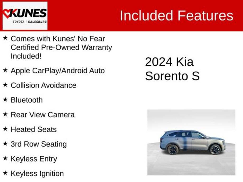 Used 2024 Kia Sorento S SUV