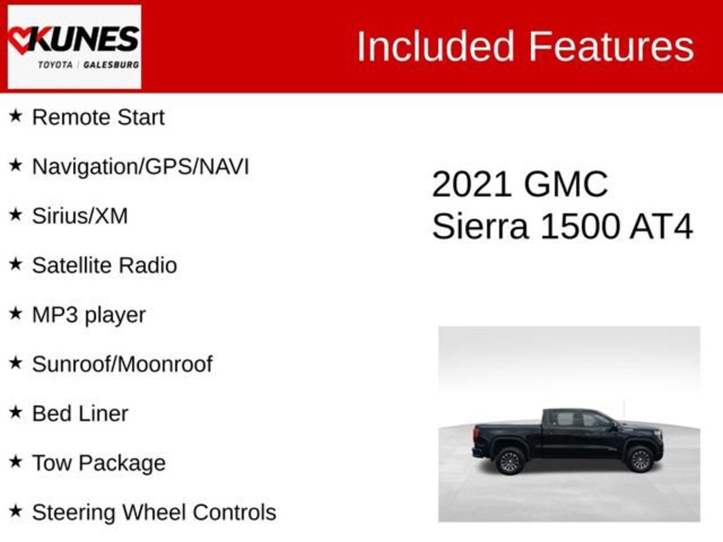 Used 2021 GMC Sierra 1500 AT4 Truck Crew Cab
