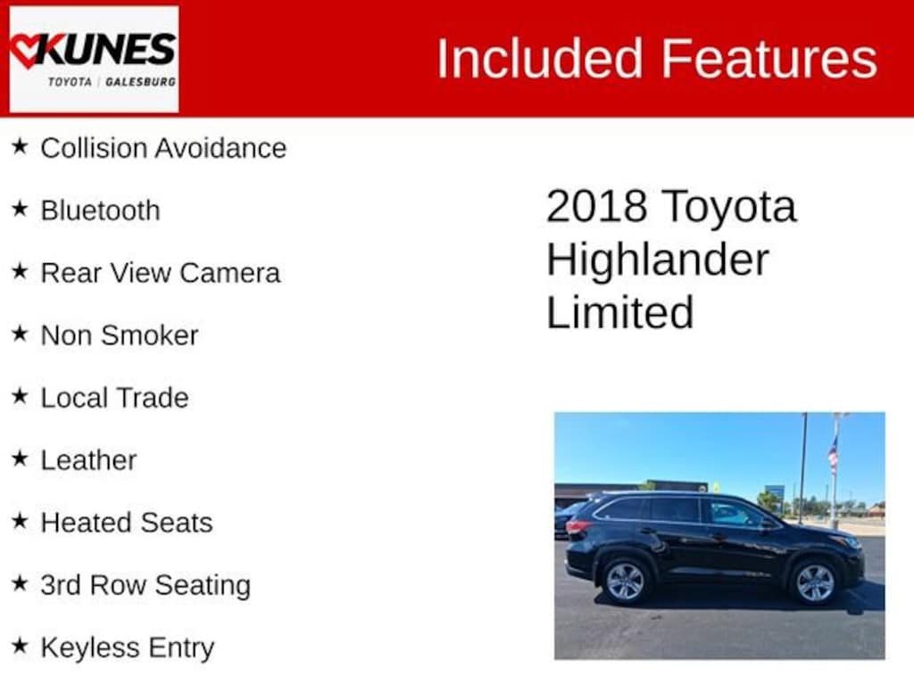 Used 2018 Toyota Highlander Limited V6 SUV