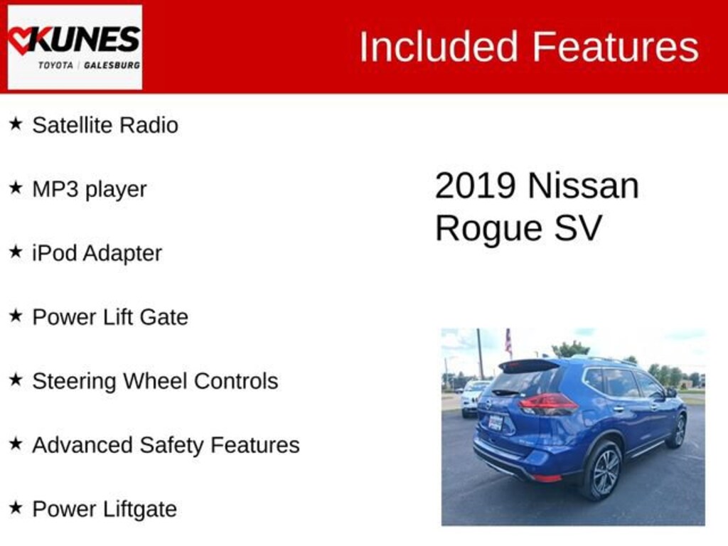 Used 2019 Nissan Rogue SV SUV