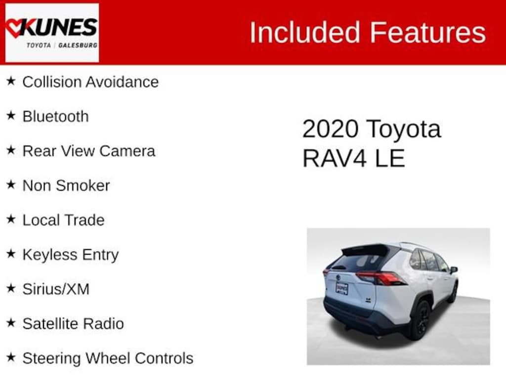 Used 2020 Toyota RAV4 LE SUV