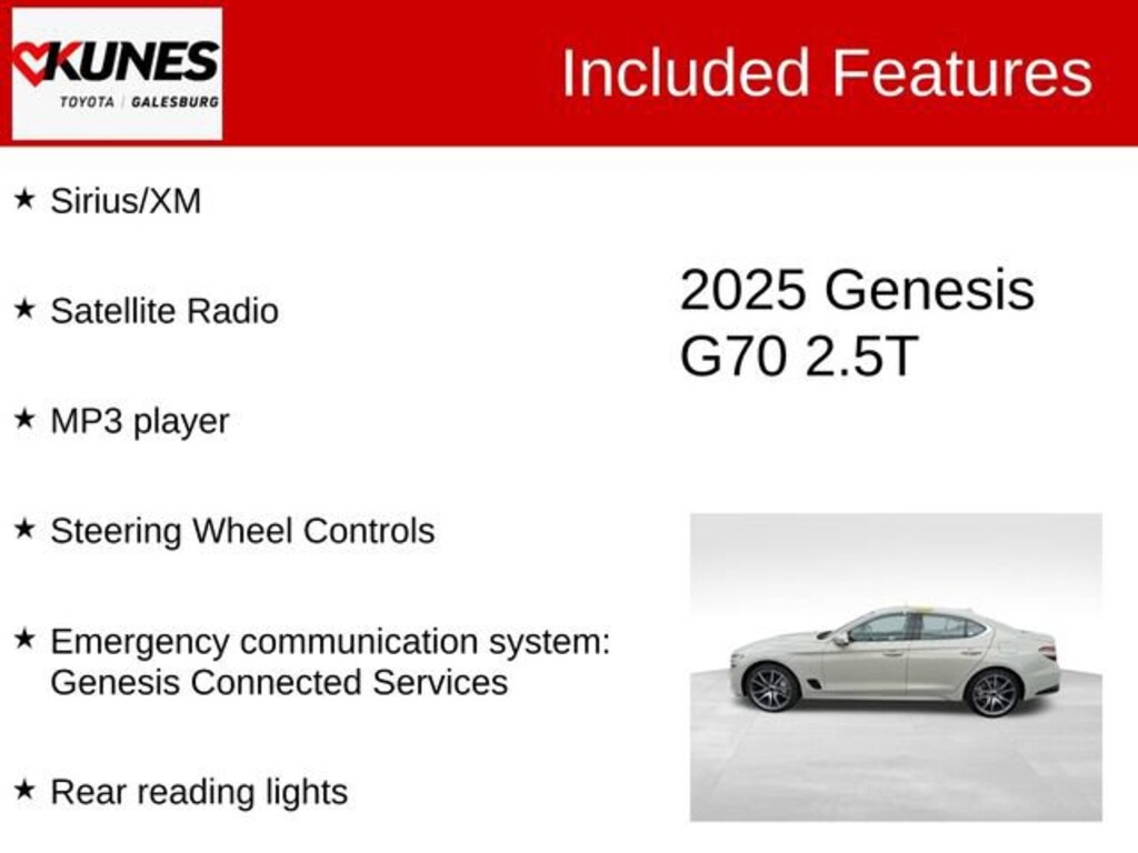 Used 2025 Genesis G70 2.5T AWD Sedan