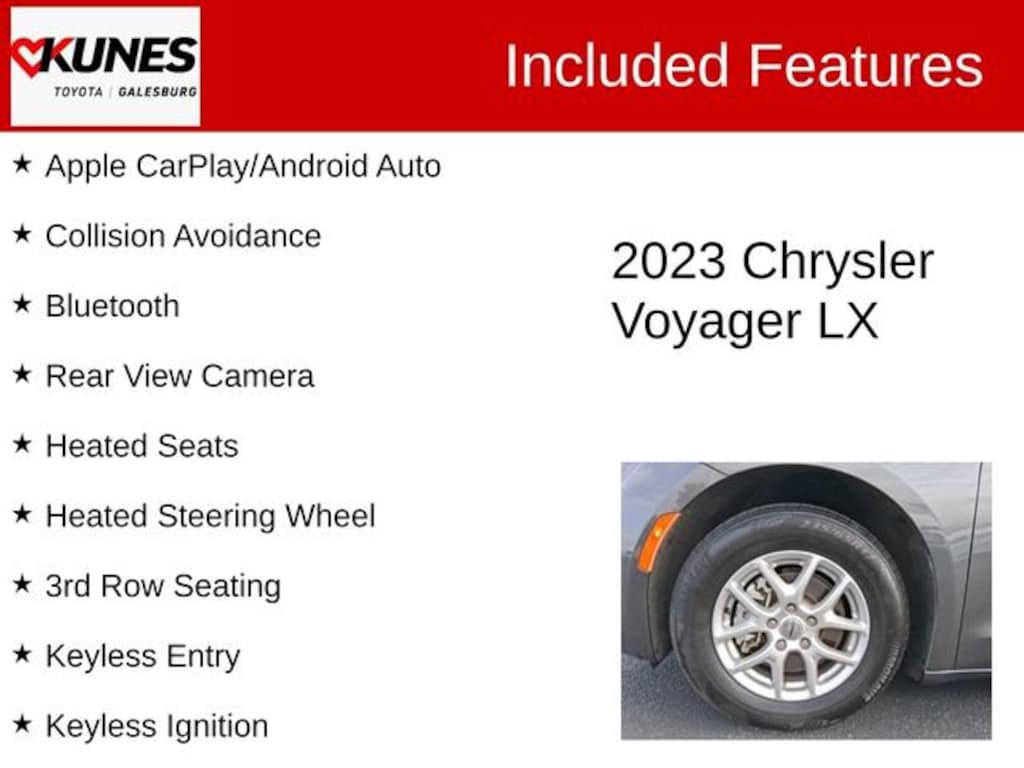 Used 2023 Chrysler Voyager LX Van Passenger Van