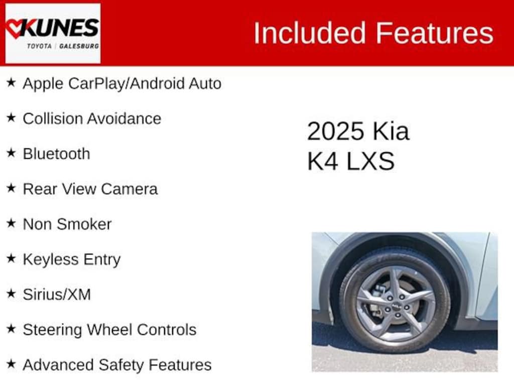Used 2025 Kia K4 LXS Sedan