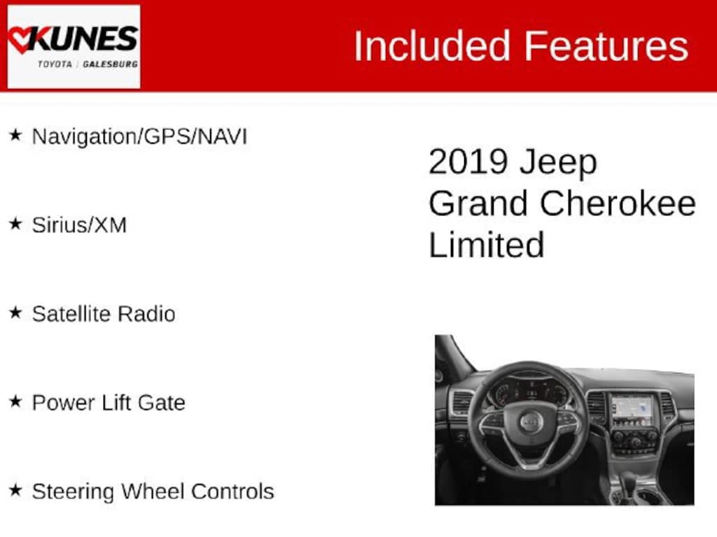 Used 2019 Jeep Grand Cherokee Limited SUV