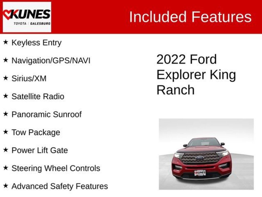 Used 2022 Ford Explorer King Ranch SUV