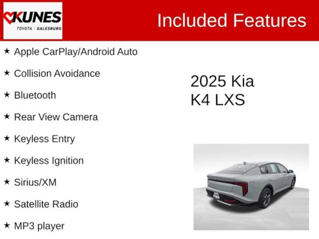 Used 2025 Kia K4 LXS Sedan