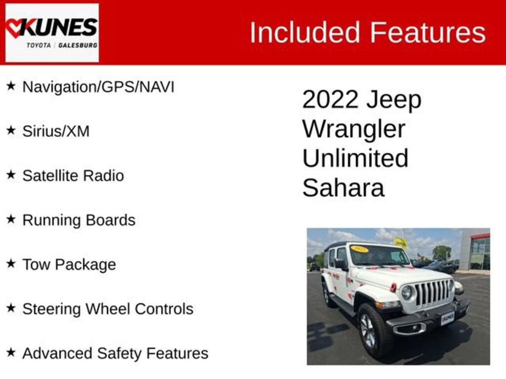 Used 2022 Jeep Wrangler Unlimited Sahara SUV
