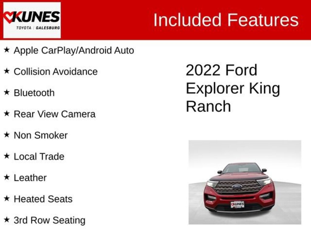 Used 2022 Ford Explorer King Ranch SUV