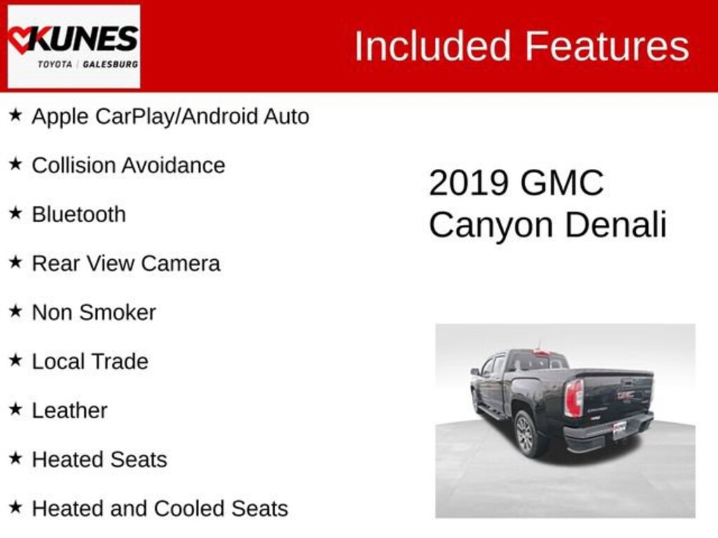Used 2019 GMC Canyon Denali Truck Crew Cab