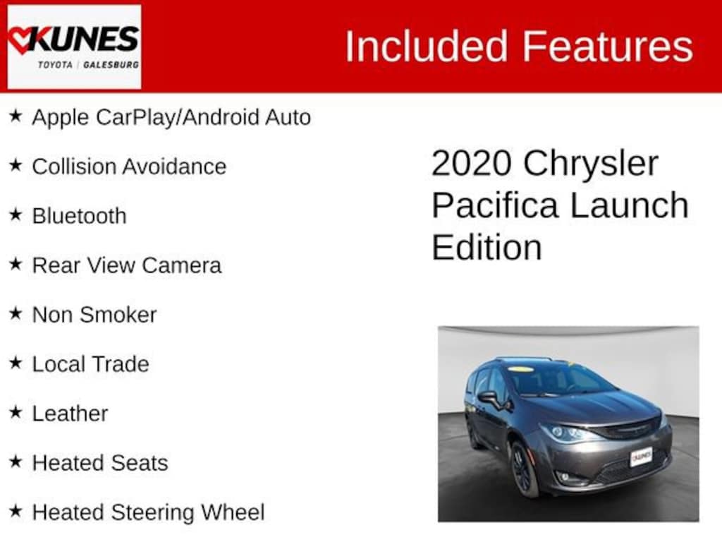 Used 2020 Chrysler Pacifica Launch Edition Van Passenger Van