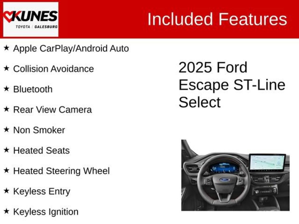 Used 2025 Ford Escape ST-Line Select SUV