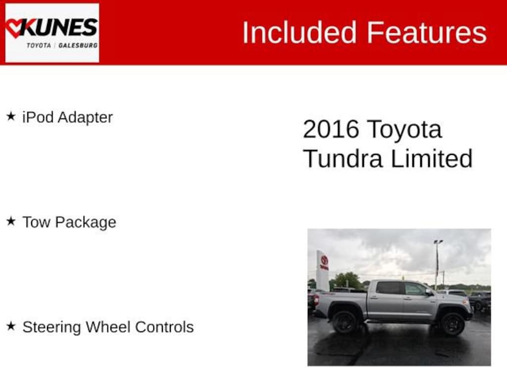 Used 2016 Toyota Tundra Limited 5.7L V8 w/FFV Truck CrewMax