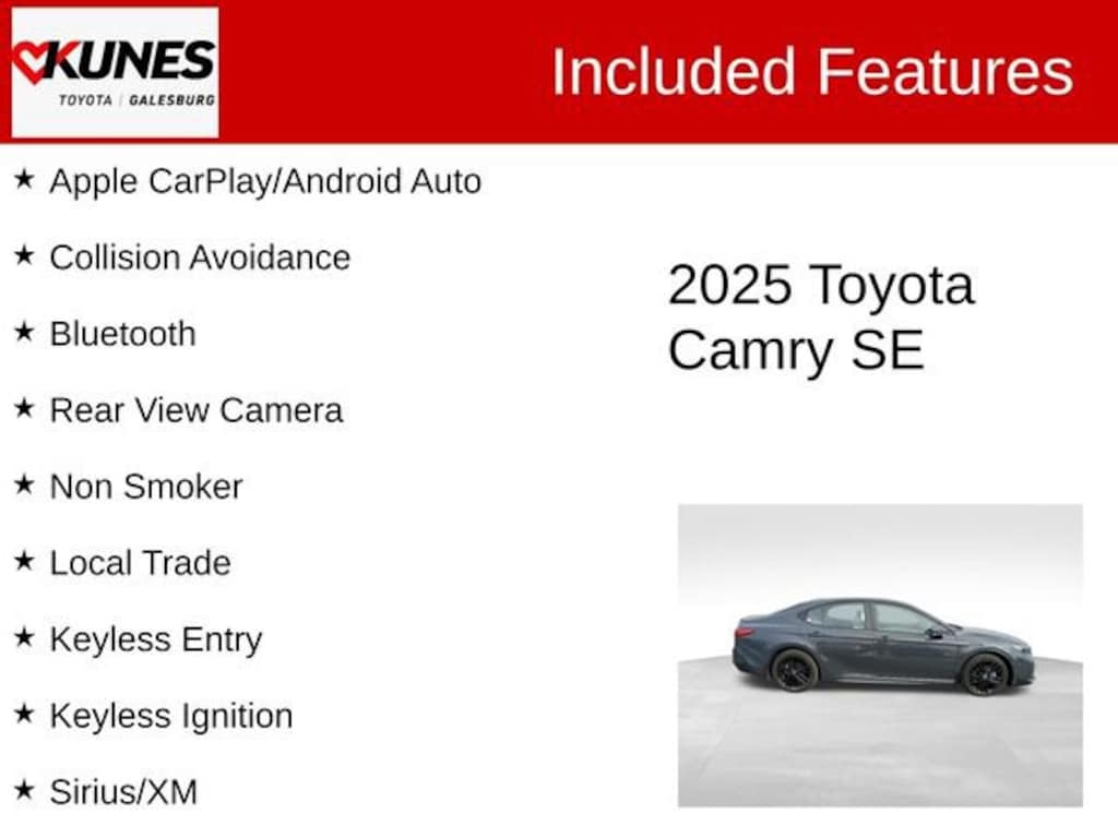 Used 2025 Toyota Camry SE Sedan