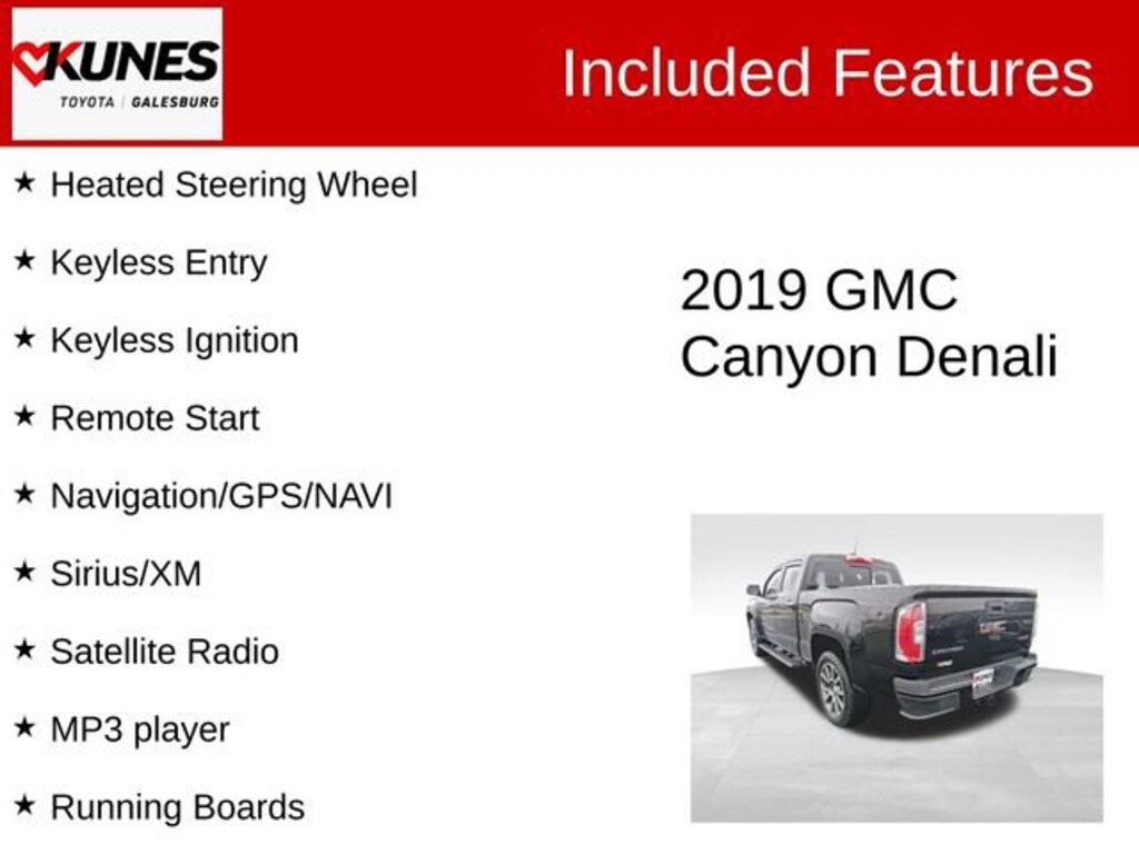 Used 2019 GMC Canyon Denali Truck Crew Cab