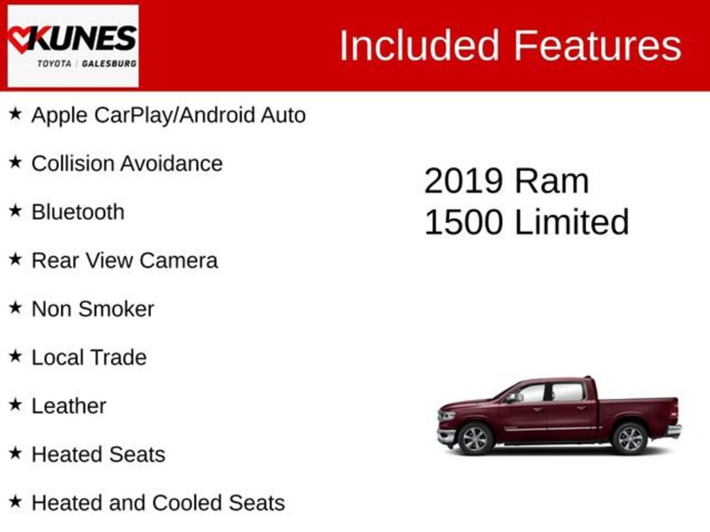 Used 2019 Ram 1500 Limited Truck Crew Cab