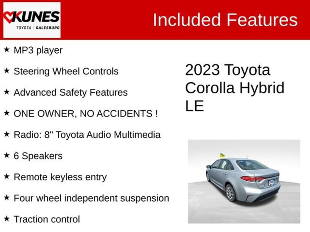Used 2023 Toyota Corolla Hybrid LE Sedan