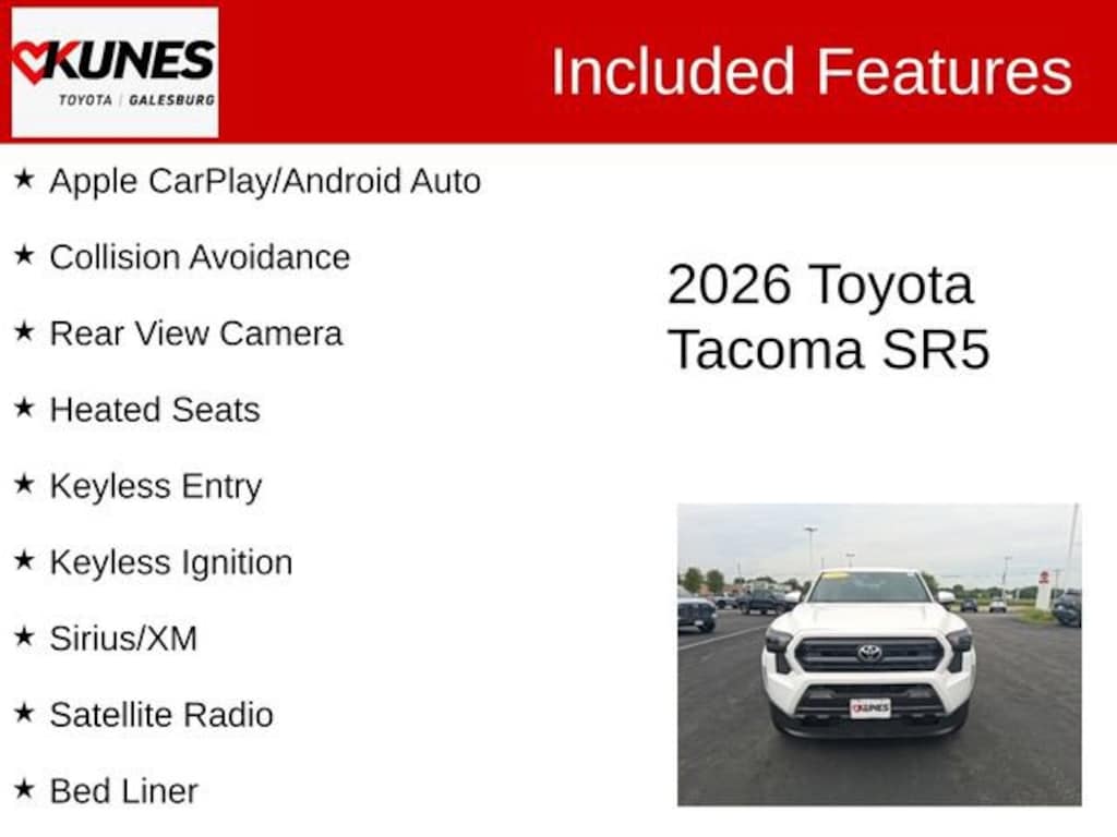 New 2026 Toyota Tacoma SR5 4X4 DOUBLE CAB