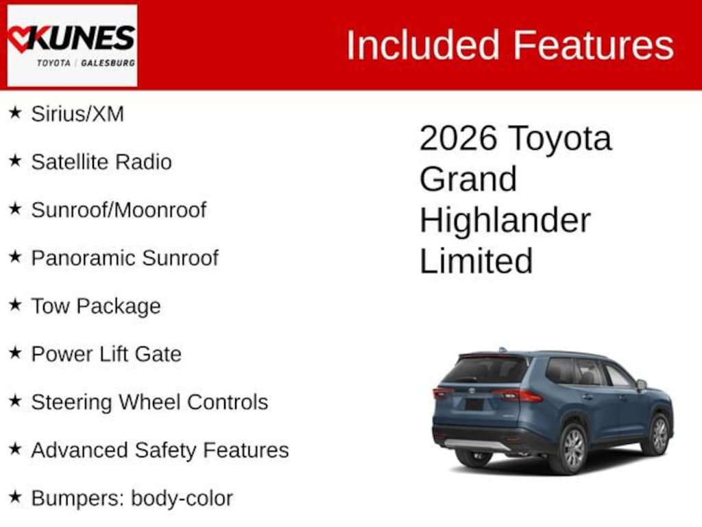 New 2026 Toyota Grand Highlander Limited LIMITED AWD