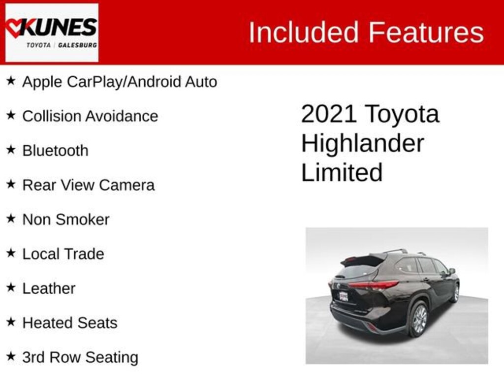 Used 2021 Toyota Highlander Limited SUV