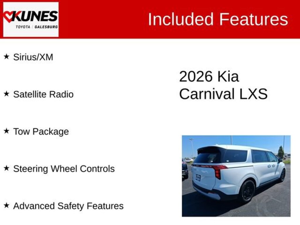 Used 2026 Kia Carnival LXS Van Passenger Van