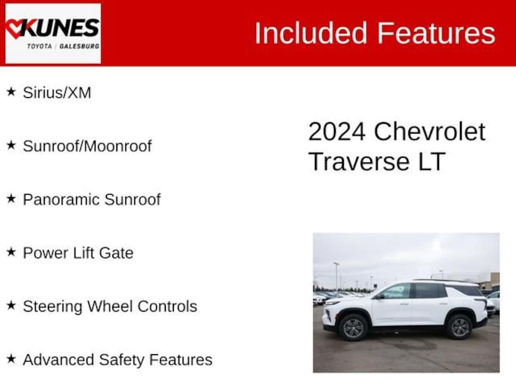 Used 2024 Chevrolet Traverse LT SUV