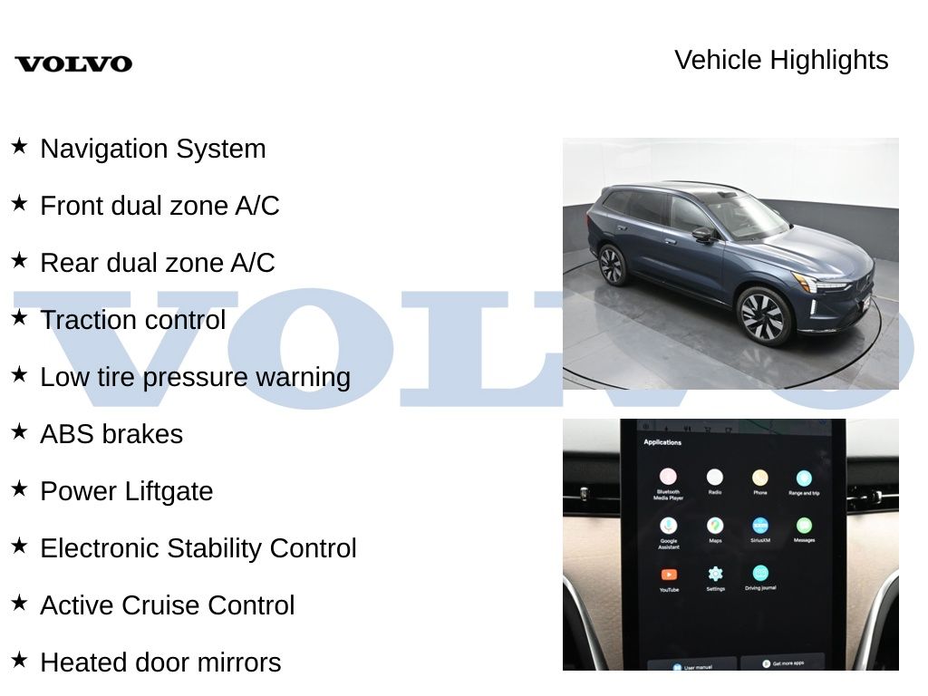 Used 2025 Volvo EX90 Ultra with VIN 7JDE23VL2SG001740 for sale in Sycamore, IL