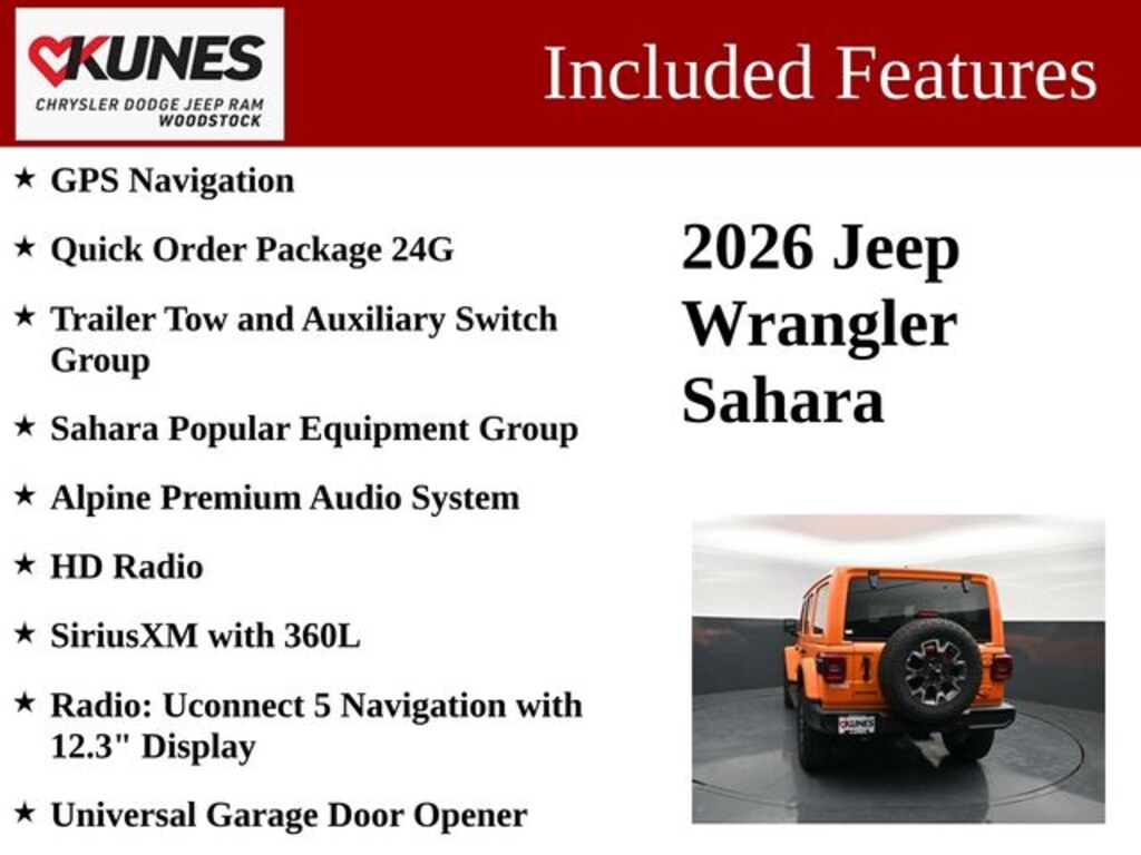 New 2026 Jeep Wrangler Sahara Sport Utility