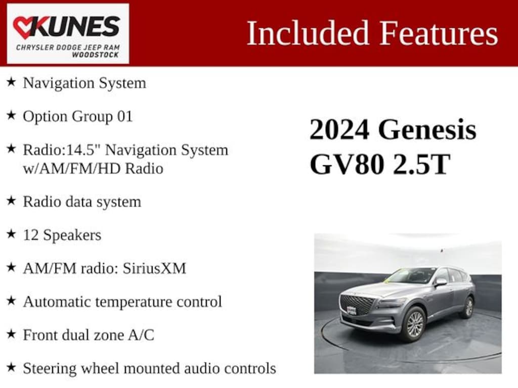 Certified 2024 Genesis GV80 2.5T SUV