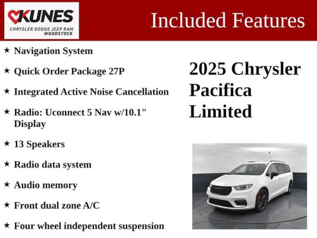 Used 2025 Chrysler Pacifica Limited Van Passenger Van
