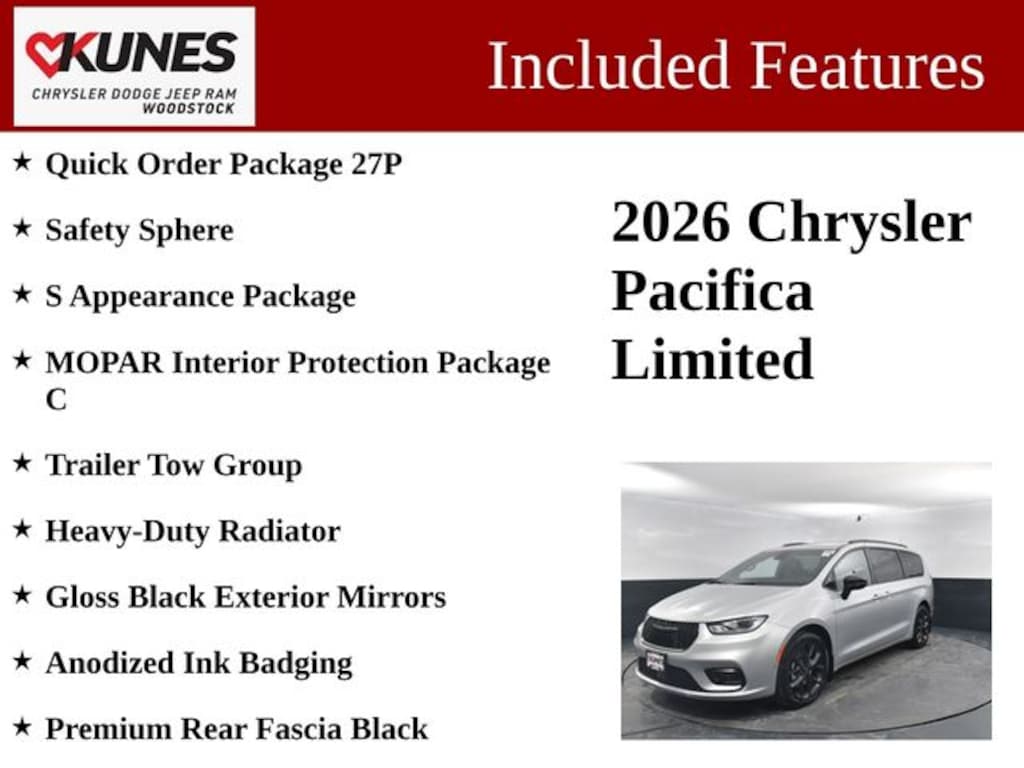 New 2026 Chrysler Pacifica Limited Passenger Van