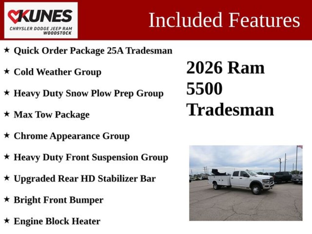 New 2026 Ram 5500 Tradesman Pickup