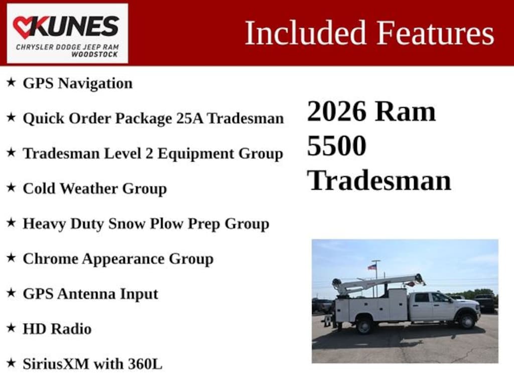 New 2026 Ram 5500 Crane Truck 8630 Pickup