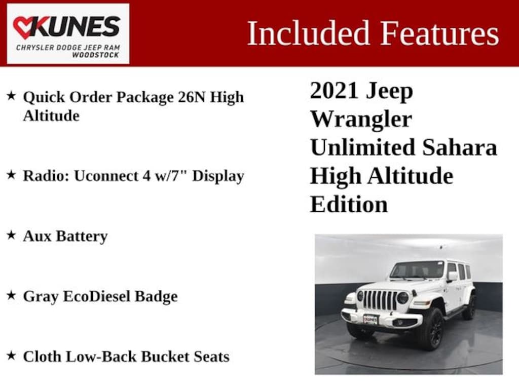 Used 2021 Jeep Wrangler Unlimited Sahara SUV