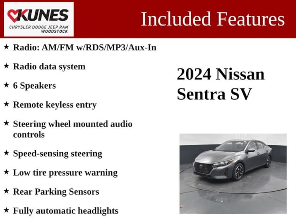 Certified 2024 Nissan Sentra SV Sedan