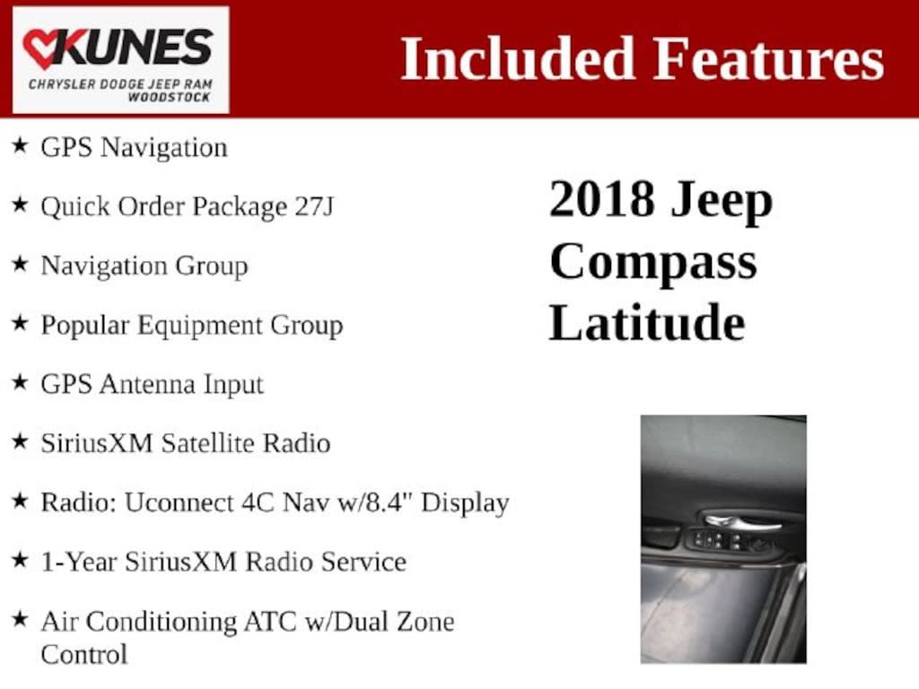 Used 2018 Jeep Compass Latitude 4x4 SUV
