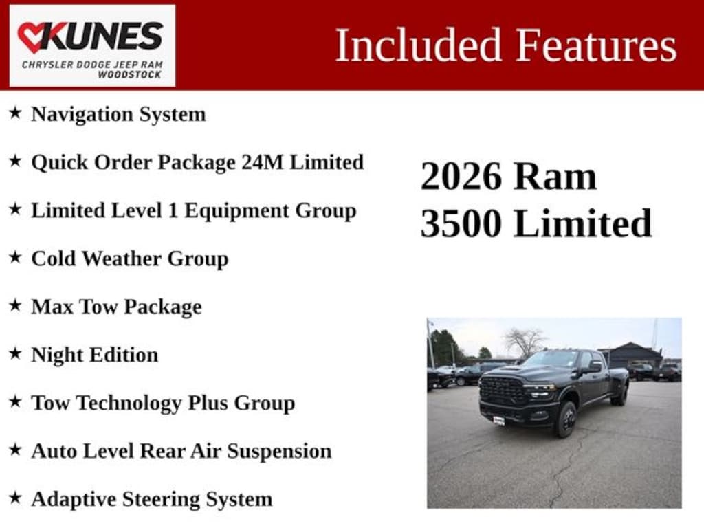 New 2026 Ram 3500 Limited Pickup