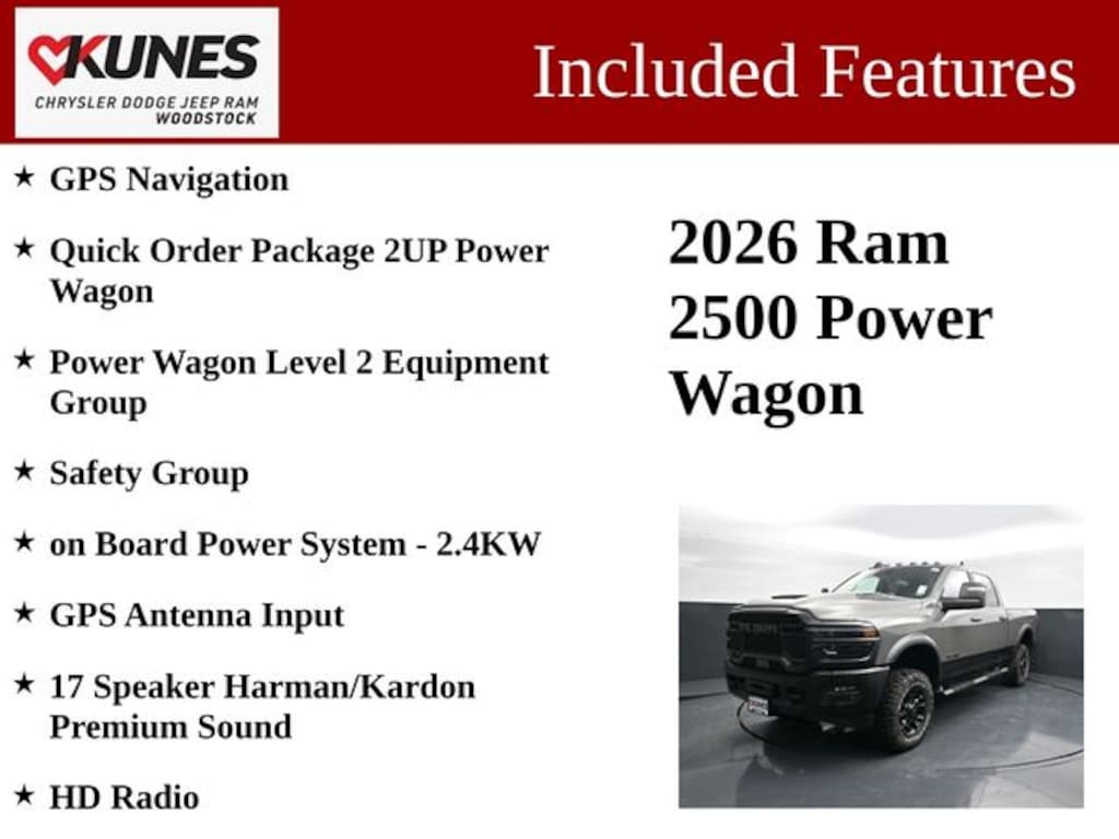 New 2026 Ram 2500 Power Wagon Pickup