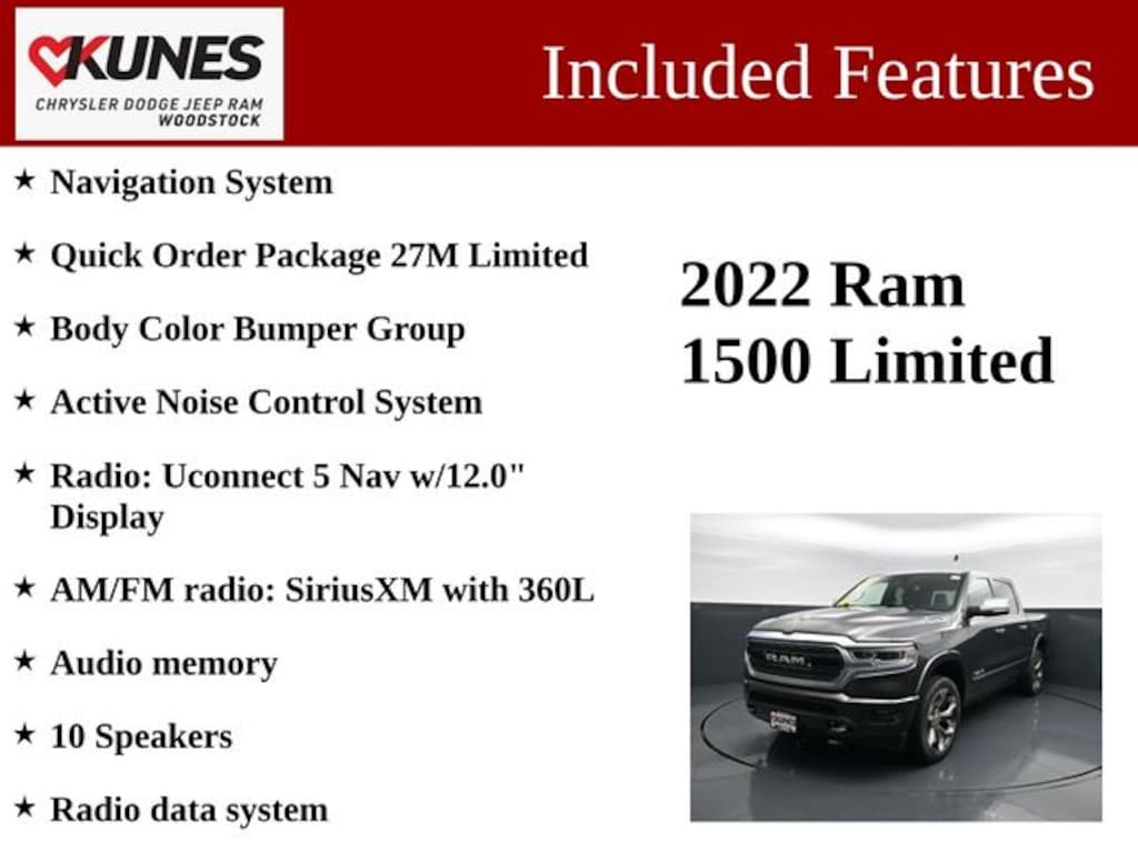 Used 2022 Ram 1500 Limited Truck Crew Cab
