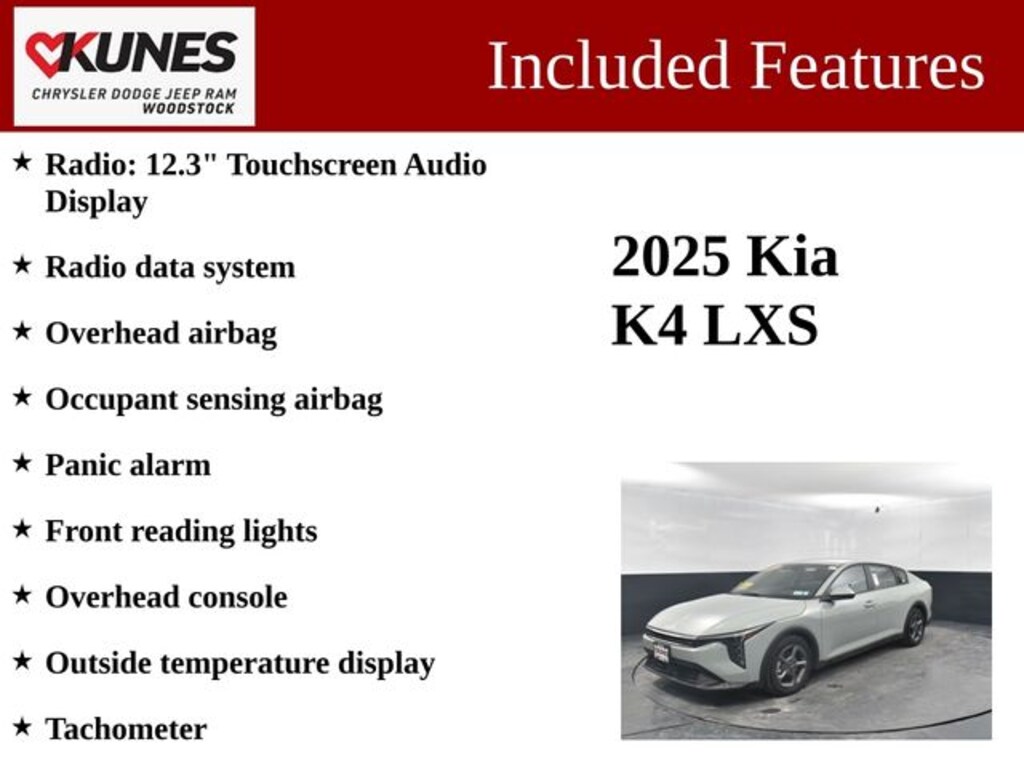 Certified 2025 Kia K4 LXS Sedan