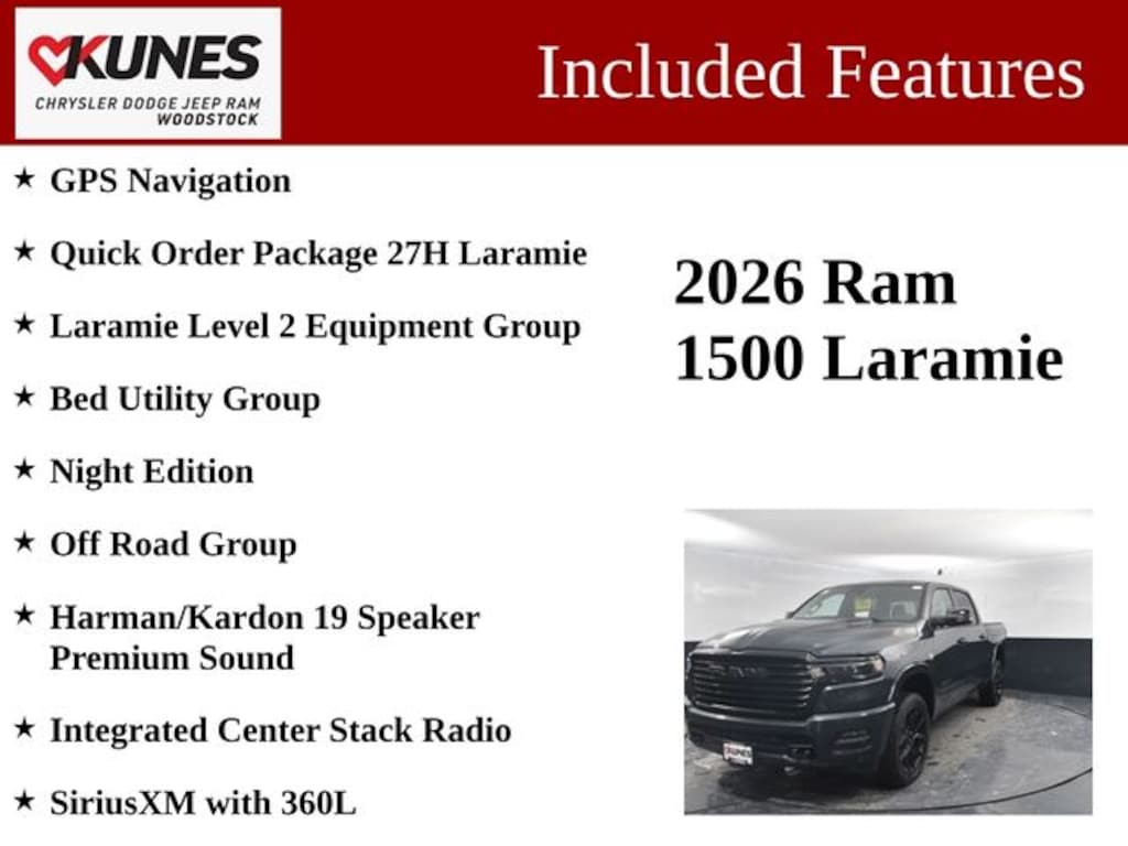 New 2026 Ram 1500 Laramie Pickup