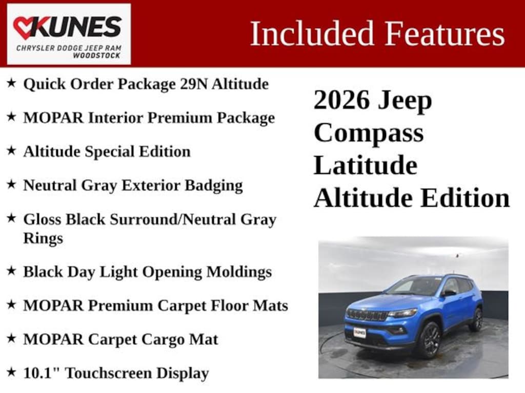 New 2026 Jeep Compass Latitude Sport Utility