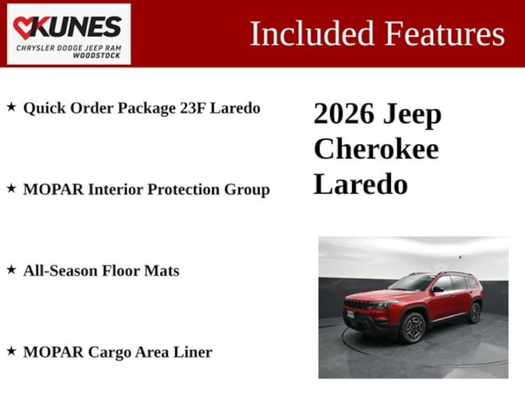 New 2026 Jeep Cherokee Laredo Sport Utility