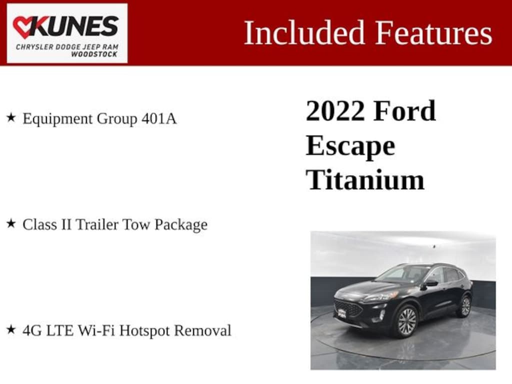 Used 2022 Ford Escape Titanium SUV