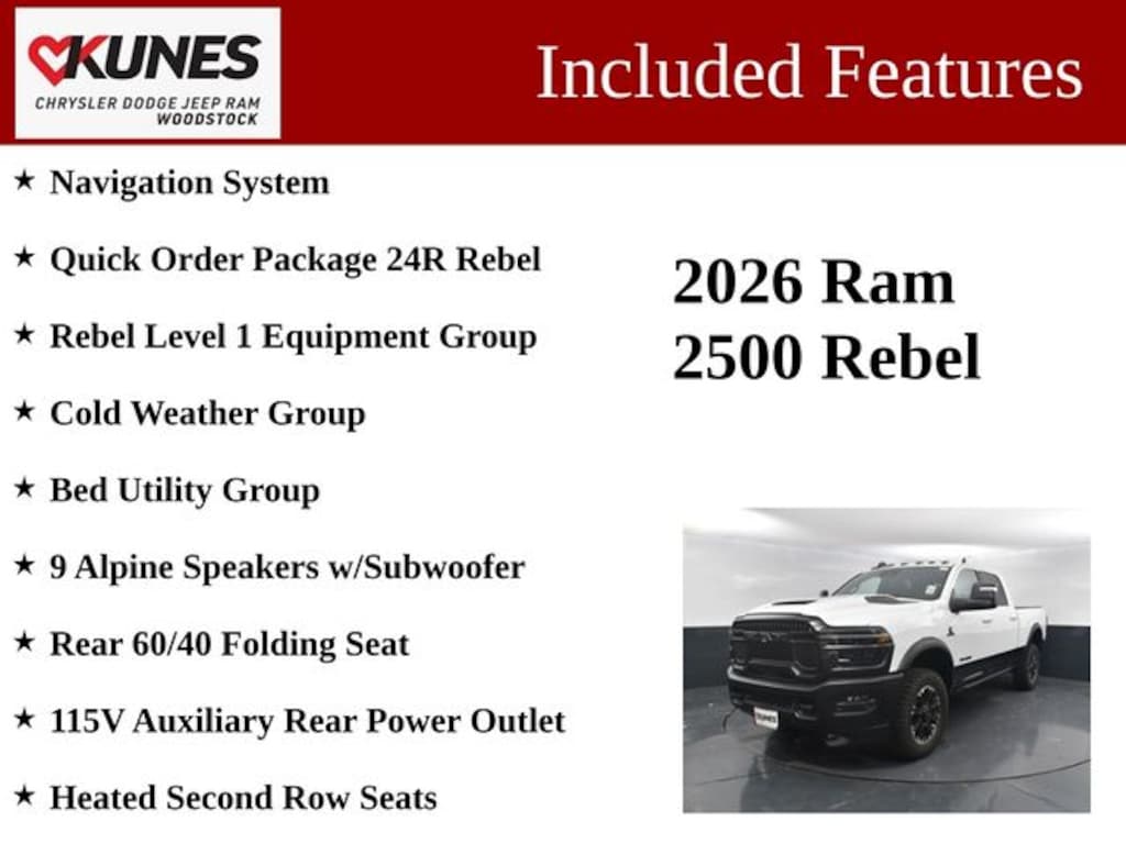 New 2026 Ram 2500 Rebel Pickup