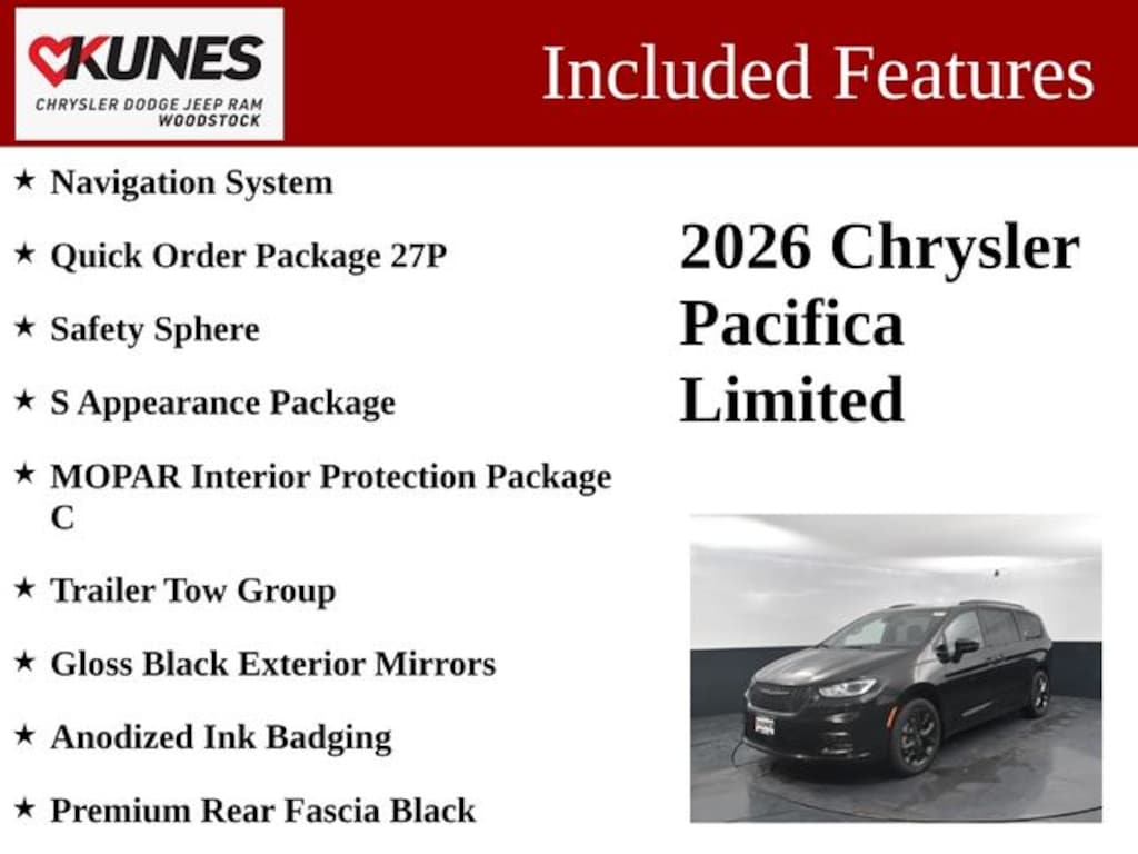 New 2026 Chrysler Pacifica Limited Passenger Van